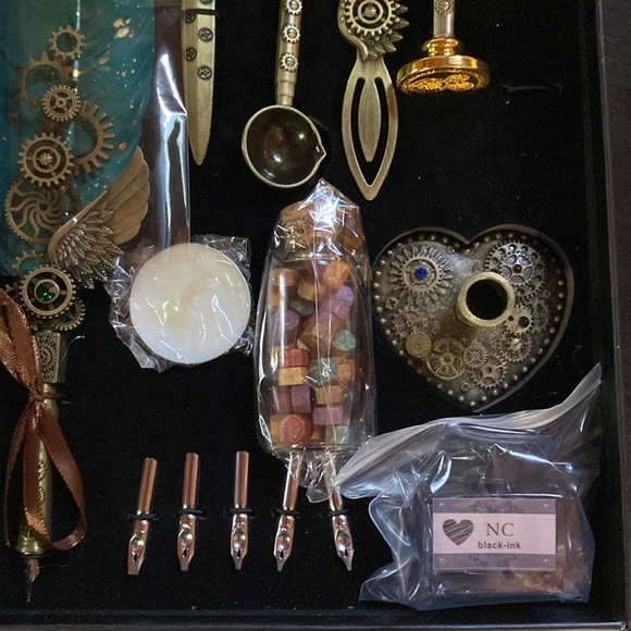 NC Retro gear feather pen set Calligraphy writing - Picture 6 of 8